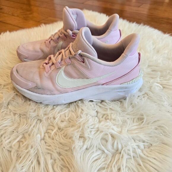 Nike Pink and White Sneakers with Chunky White Midsole - Picture 1 of 6